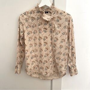 Soeur high neck cotton blouse